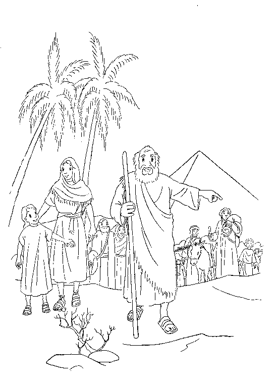 Plansa de colorat cu Biblia Ilustrata 99